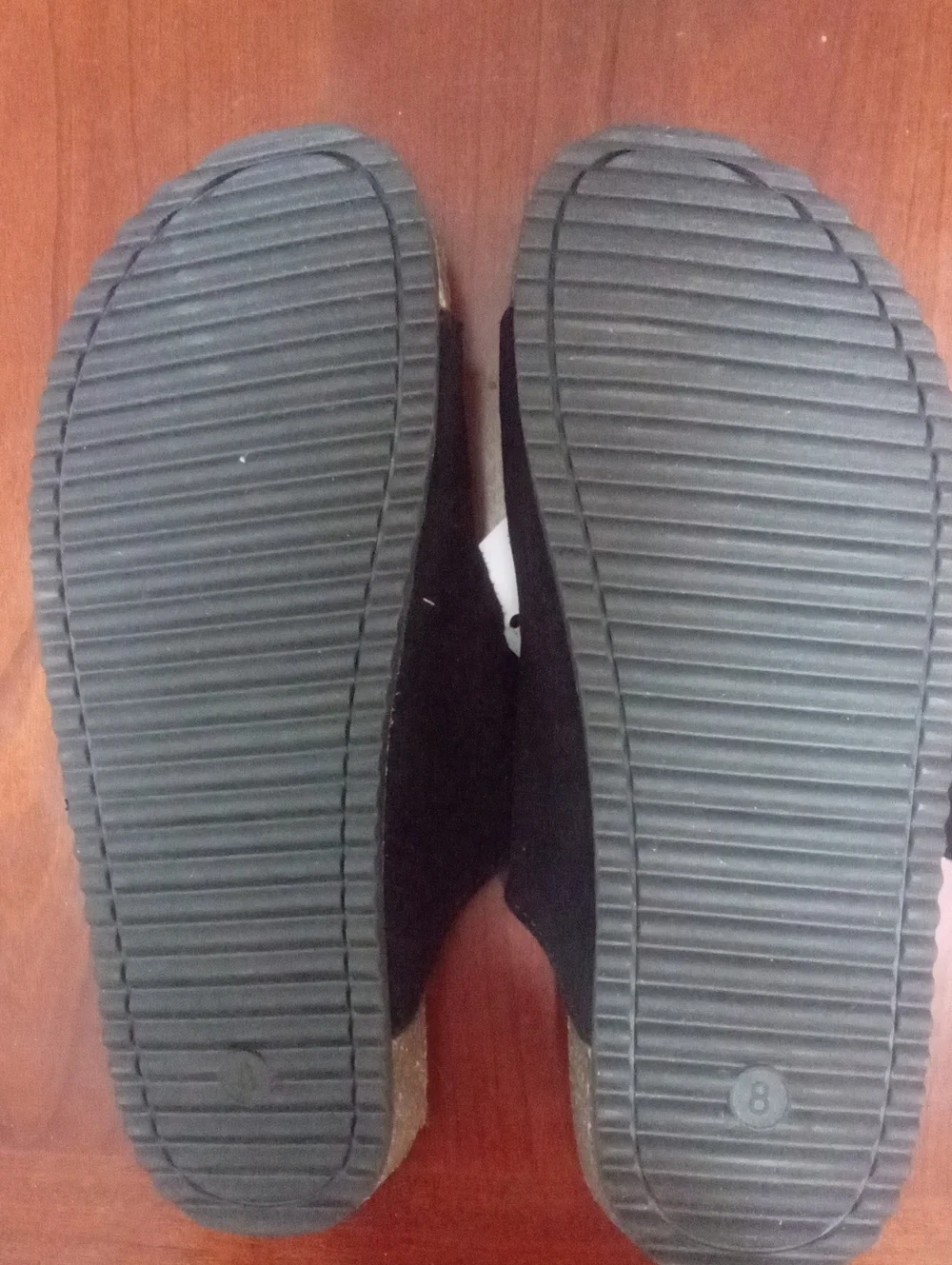 Goodfellow & Co Black Double-Buckle Suede Slides NWT $40